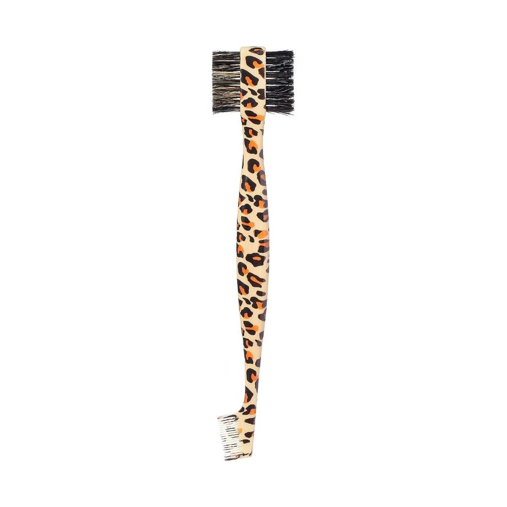 RED by Kiss Dual Edge Brush 3 in 1 Edge Brush Comb Soft and Hard Board Bristles